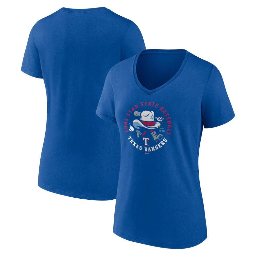 Royal Texas Rangers Women's Hometown Pride V-Neck T-Shirt