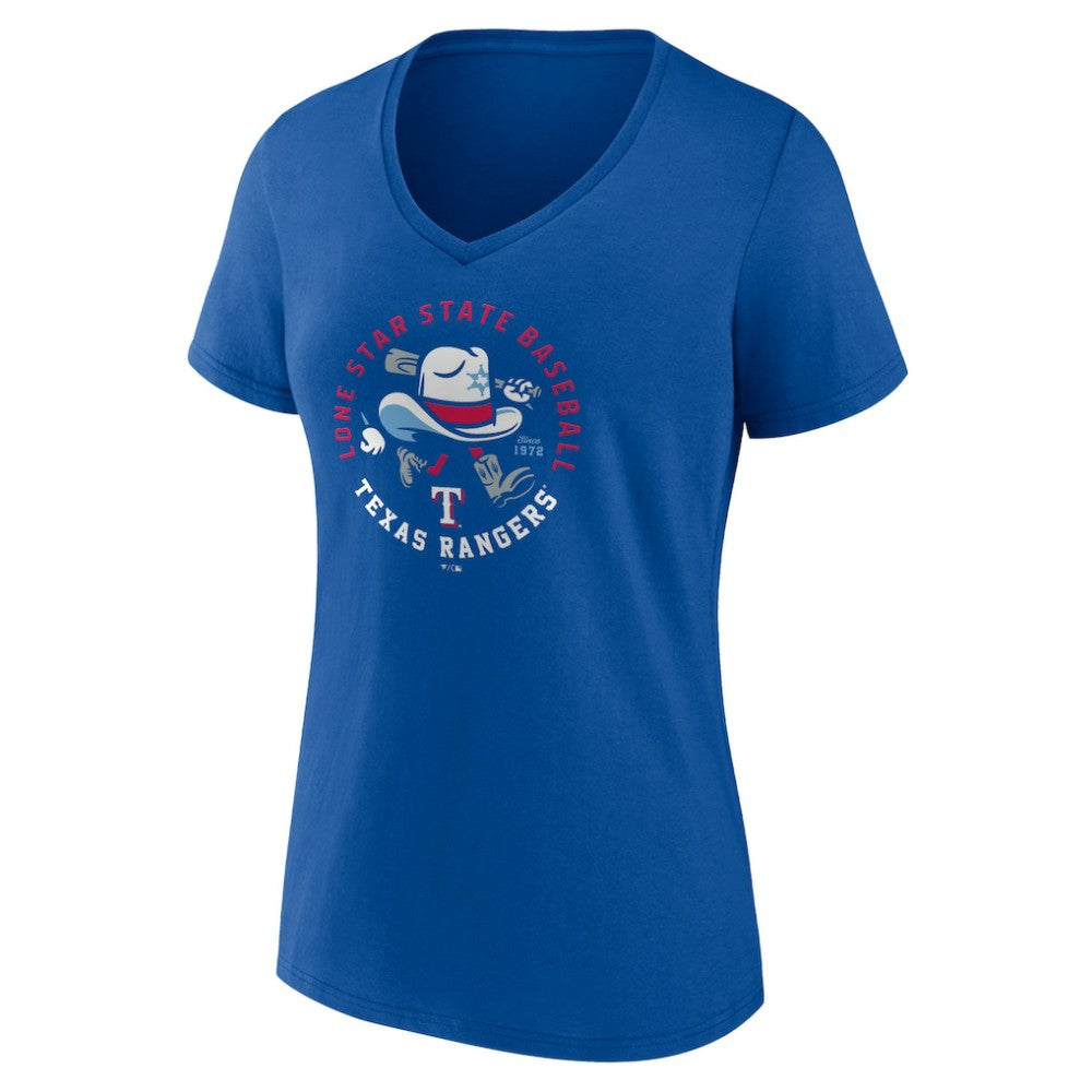 Royal Texas Rangers Women's Hometown Pride V-Neck T-Shirt