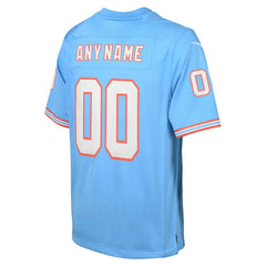 Youth Oilers Throwback Custom Game Jersey - Tennessee Titans Jerseys