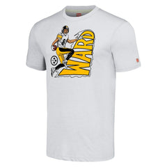 Hines Ward  Homage Unisex Caricature Retired Player Tri-Blend T-Shirt - Pittsburgh Steelers T-shirts