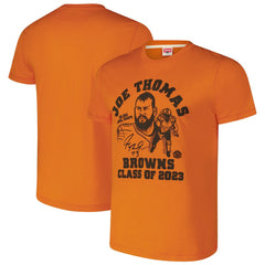Joe Thomas  Homage Unisex Caricature Retired Player Tri-Blend T-Shirt - Cleveland Browns T-shirts