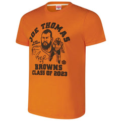 Joe Thomas  Homage Unisex Caricature Retired Player Tri-Blend T-Shirt - Cleveland Browns T-shirts