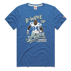 DeMarcus Ware  Homage Unisex Caricature Retired Player Tri-Blend T-Shirt - Dallas Cowboys T-shirts