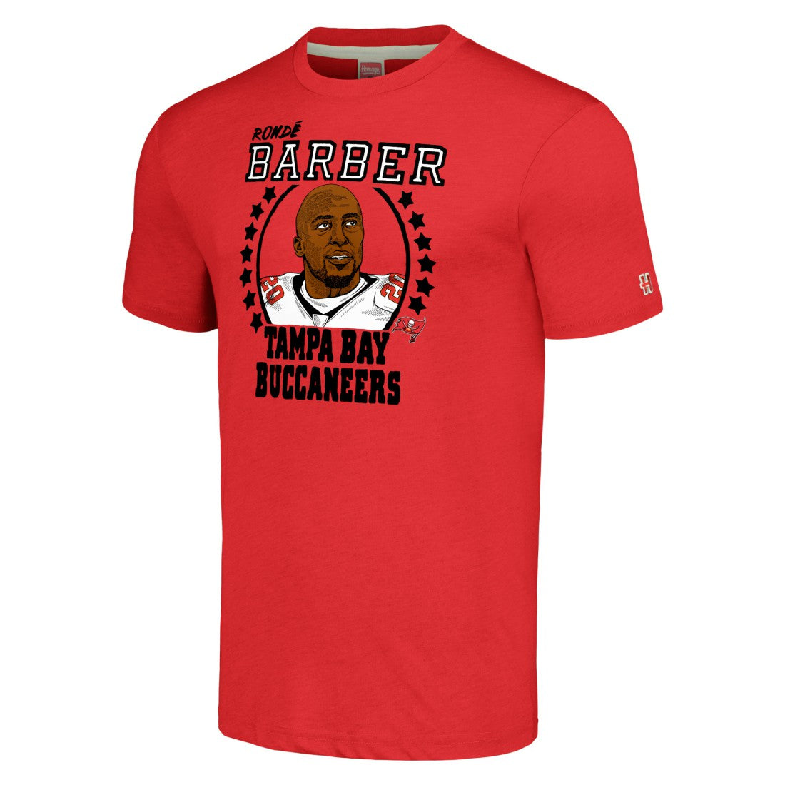 Ronde Barber  Homage Unisex Caricature Retired Player Tri-Blend T-Shirt - Tampa Bay Buccaneers T-shirts