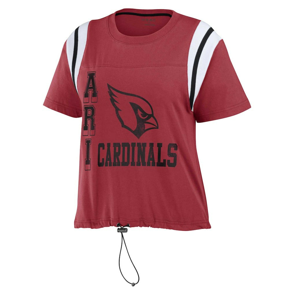 WEAR by Erin Andrews Women's Cinched Colorblock T-Shirt - Arizona Cardinals T-shirts