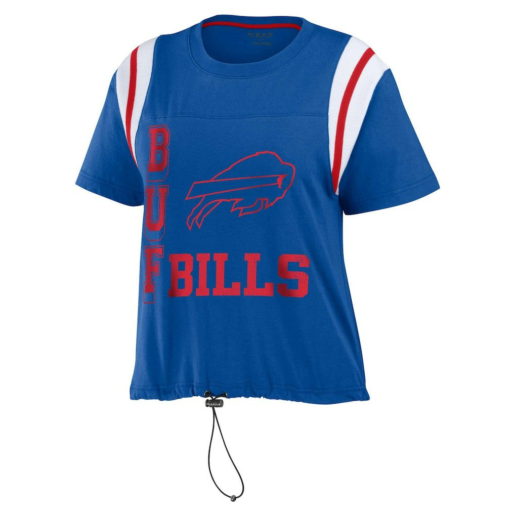 WEAR by Erin Andrews Women's Cinched Colorblock T-Shirt - Buffalo Bills T-shirts