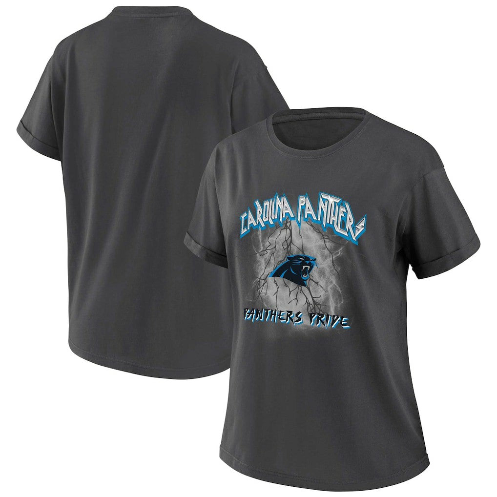 WEAR by Erin Andrews Women's Boyfriend T-Shirt - Carolina Panthers T-shirts