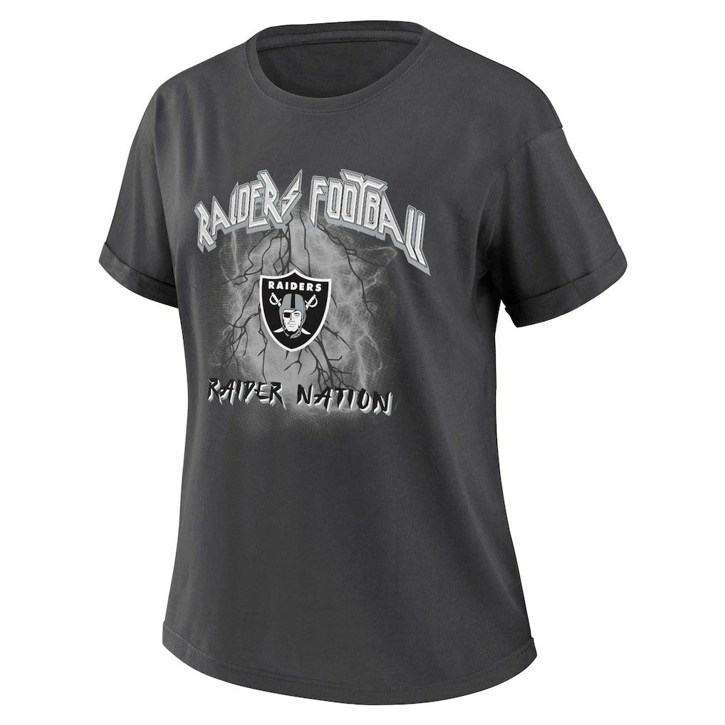 WEAR by Erin Andrews Women's Boyfriend T-Shirt - Las Vegas Raiders T-shirts