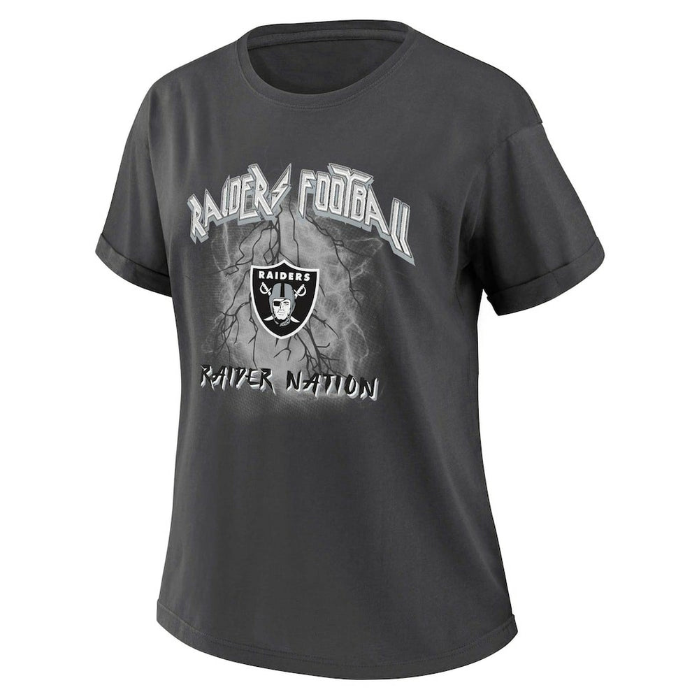 WEAR by Erin Andrews Women's Boyfriend T-Shirt - Las Vegas Raiders T-shirts