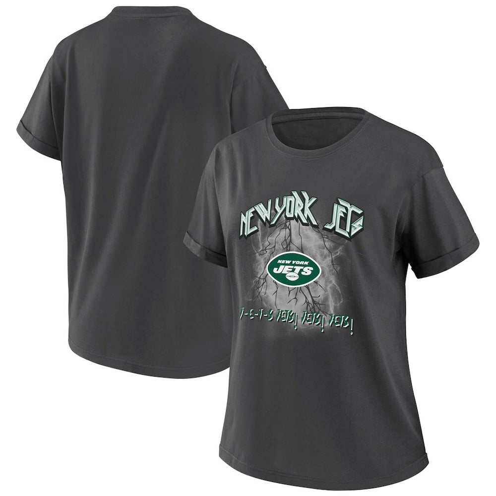 WEAR by Erin Andrews Women's Boyfriend T-Shirt - New York Jets T-shirts