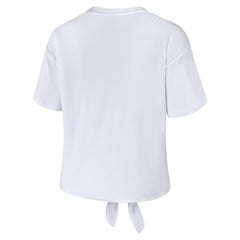WEAR by Erin Andrews Women's Front Tie Retro T-Shirt - Tennessee Titans T-shirts