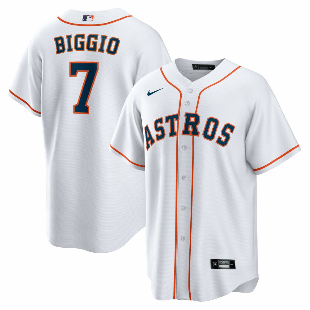 White Craig Biggio Houston Astros Nike Home Retired Player Replica Jersey