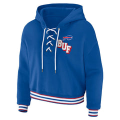 WEAR by Erin Andrews Women's Lace-Up Pullover Hoodie - Buffalo Bills Hoodies