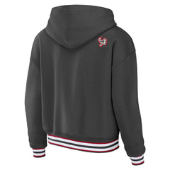 WEAR by Erin Andrews Women's Lace-Up Pullover Hoodie - Tampa Bay Buccaneers Hoodies
