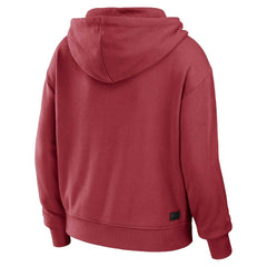 WEAR by Erin Andrews Women's Color Block Light Weight Modest Crop Full-Zip Hoodie - Arizona Cardinals Hoodies