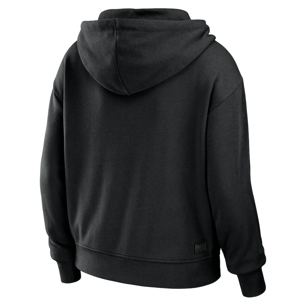 WEAR by Erin Andrews Women's Color Block Light Weight Modest Crop Full-Zip Hoodie - New Orleans Saints Hoodies