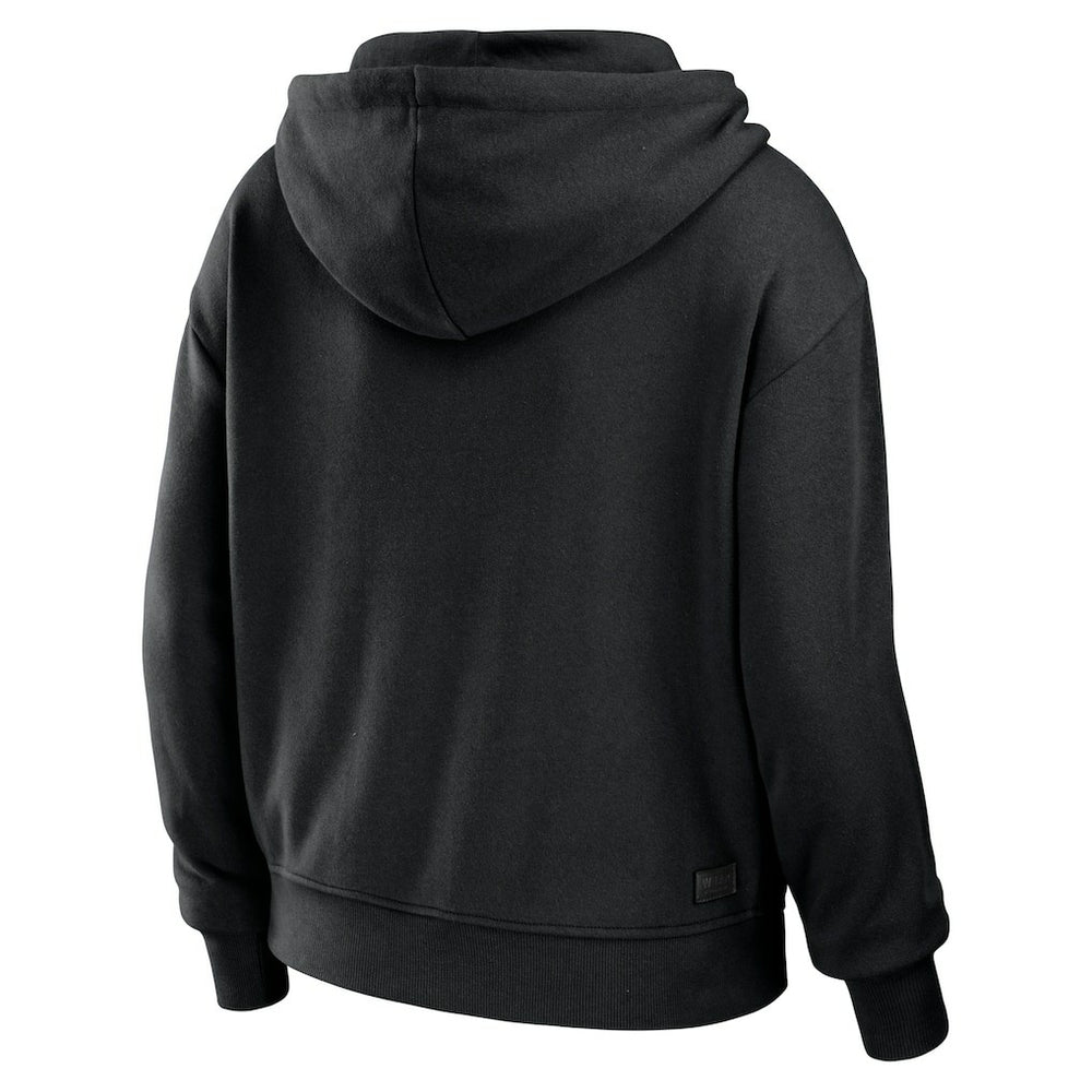 WEAR by Erin Andrews Women's Color Block Light Weight Modest Crop Full-Zip Hoodie - New Orleans Saints Hoodies