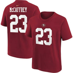 Christian McCaffrey  Youth Player Name & Number T-Shirt - San Francisco 49ers T-shirts