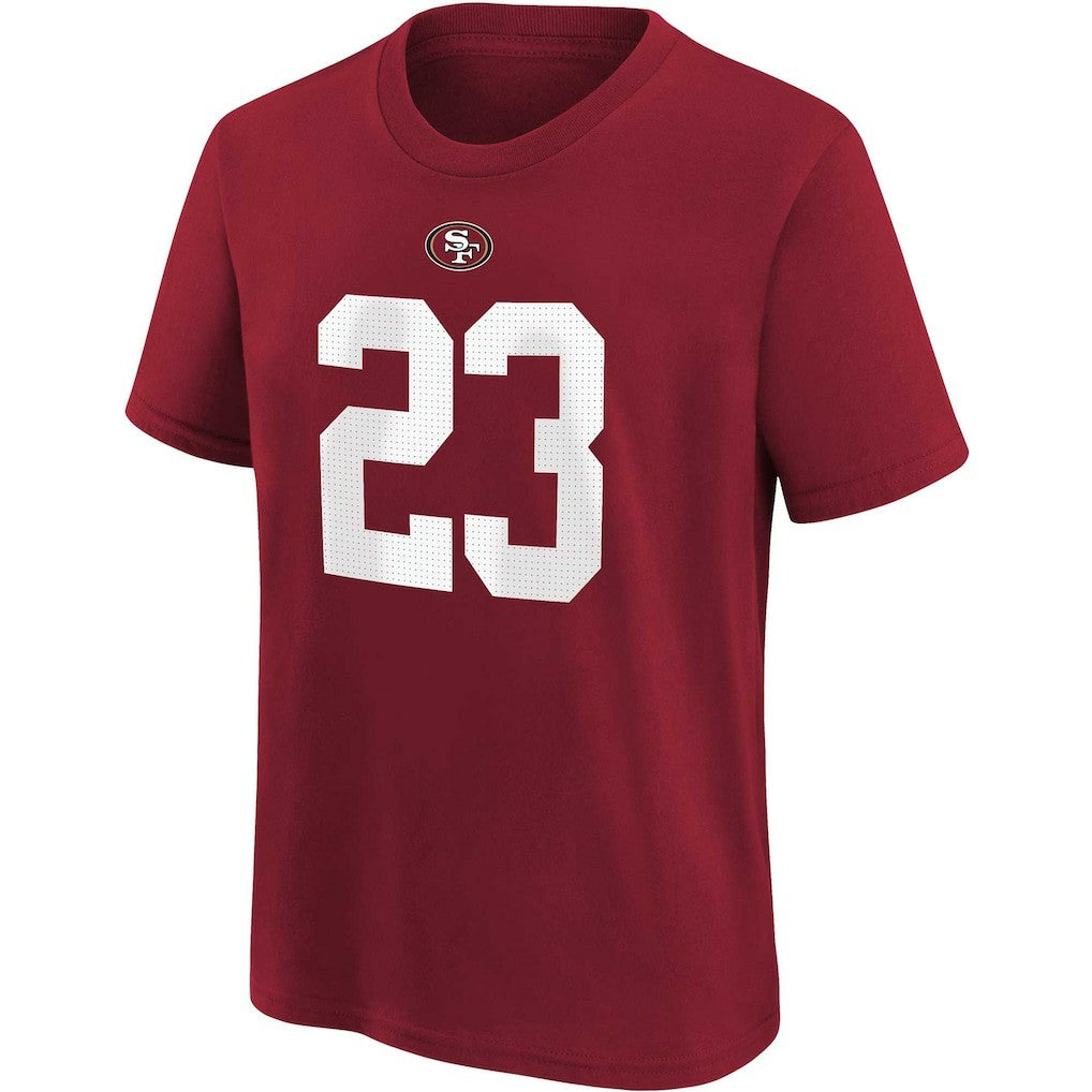 Christian McCaffrey  Youth Player Name & Number T-Shirt - San Francisco 49ers T-shirts