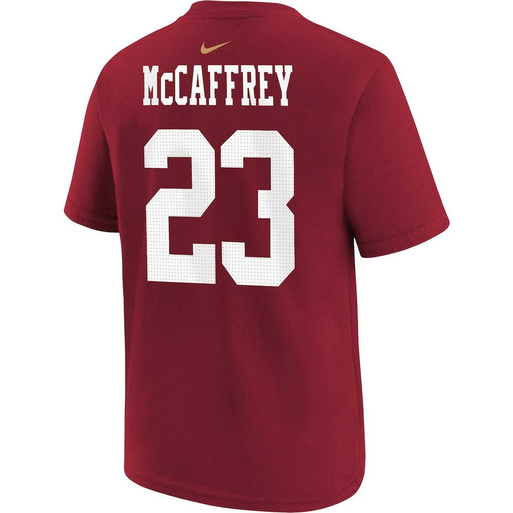 Christian McCaffrey  Youth Player Name & Number T-Shirt - San Francisco 49ers T-shirts