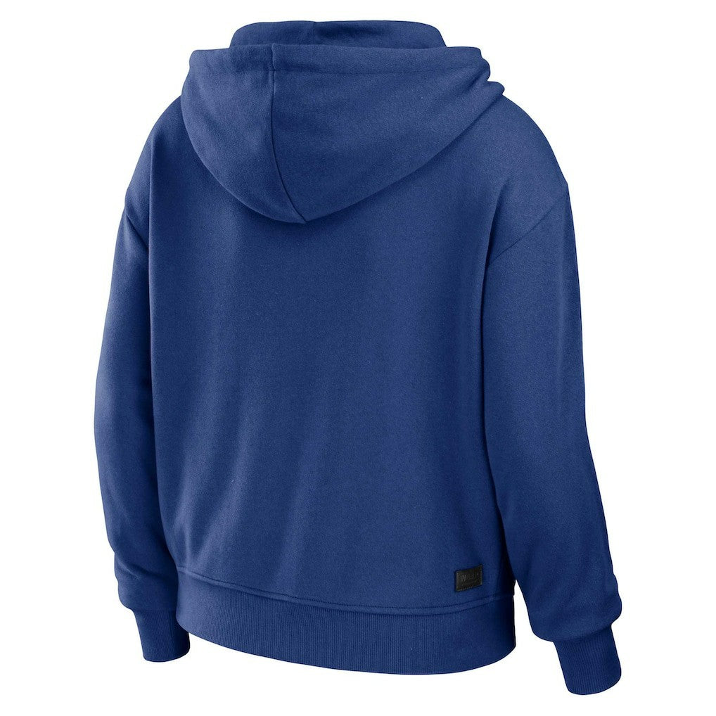 WEAR by Erin Andrews Women's Plus Size Color Block Full-Zip Hoodie - New York Giants Hoodies