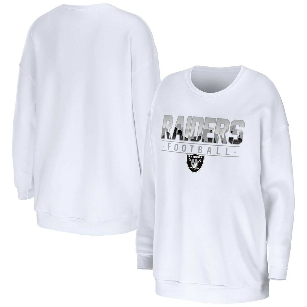 WEAR by Erin Andrews Women's Domestic Pullover Sweatshirt - Las Vegas Raiders Pullover