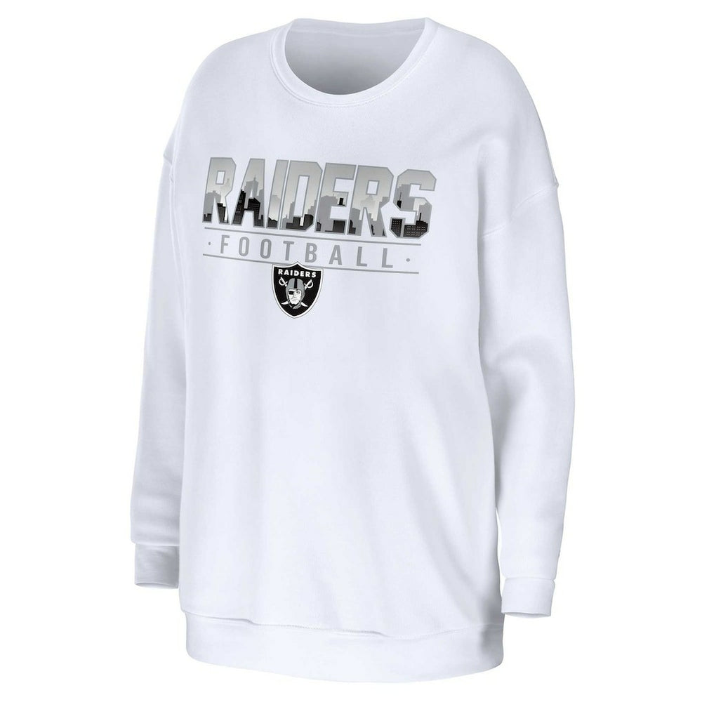 WEAR by Erin Andrews Women's Domestic Pullover Sweatshirt - Las Vegas Raiders Pullover