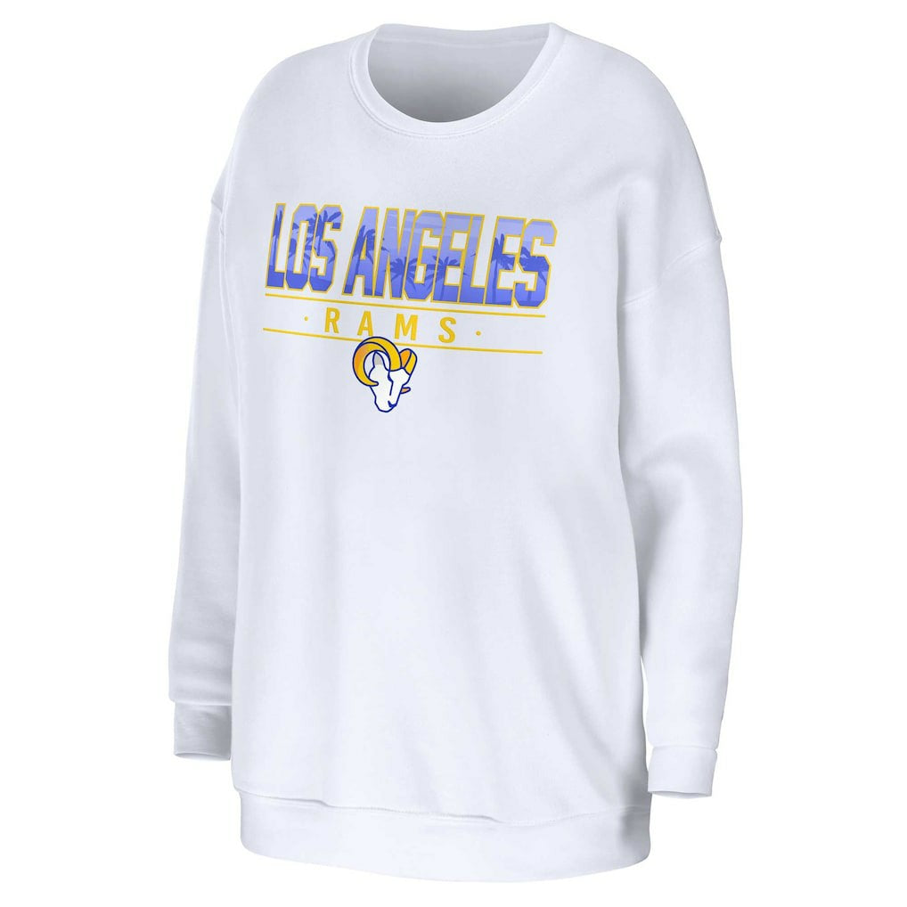 WEAR by Erin Andrews Women's Domestic Pullover Sweatshirt - Los Angeles Rams Pullover
