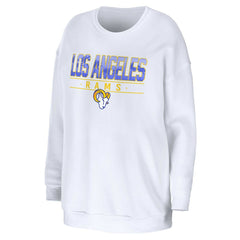 WEAR by Erin Andrews Women's Domestic Pullover Sweatshirt - Los Angeles Rams Pullover