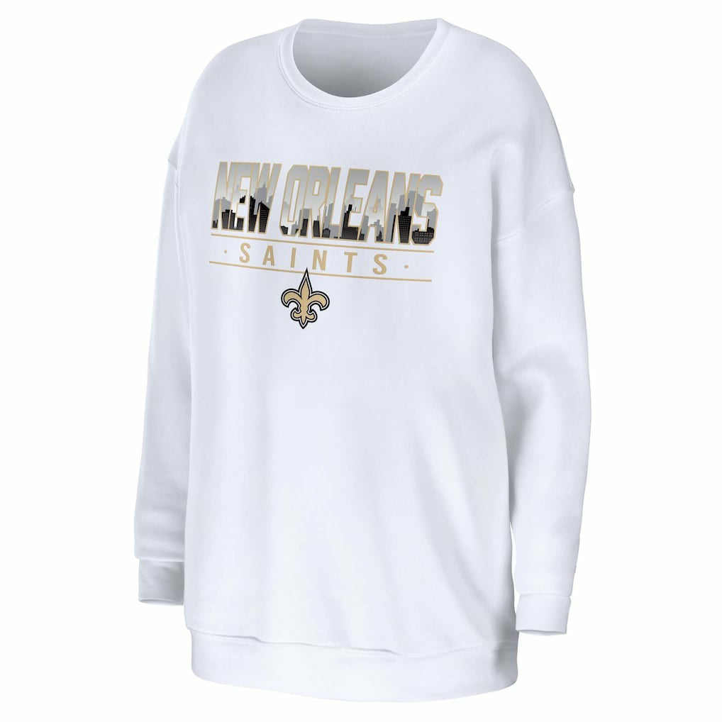 WEAR by Erin Andrews Women's Domestic Pullover Sweatshirt - New Orleans Saints Pullover