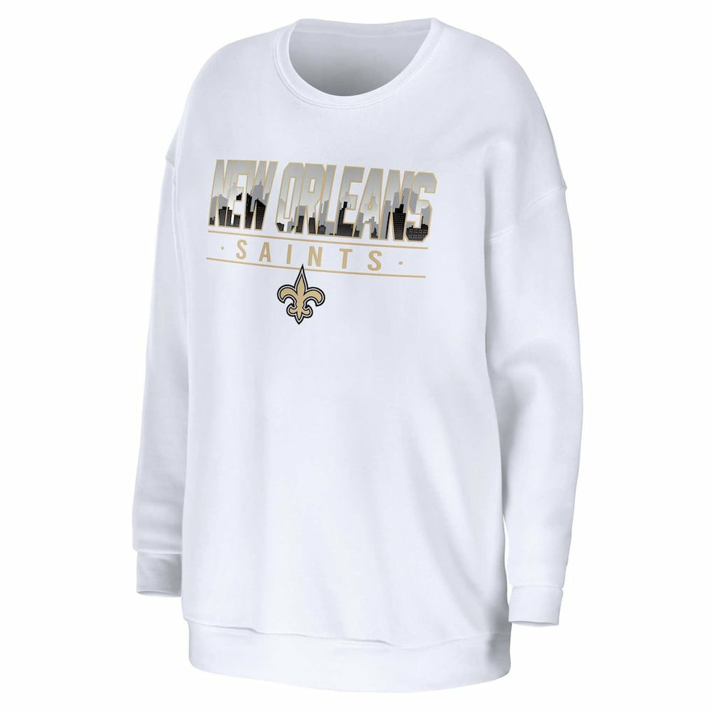 WEAR by Erin Andrews Women's Domestic Pullover Sweatshirt - New Orleans Saints Pullover