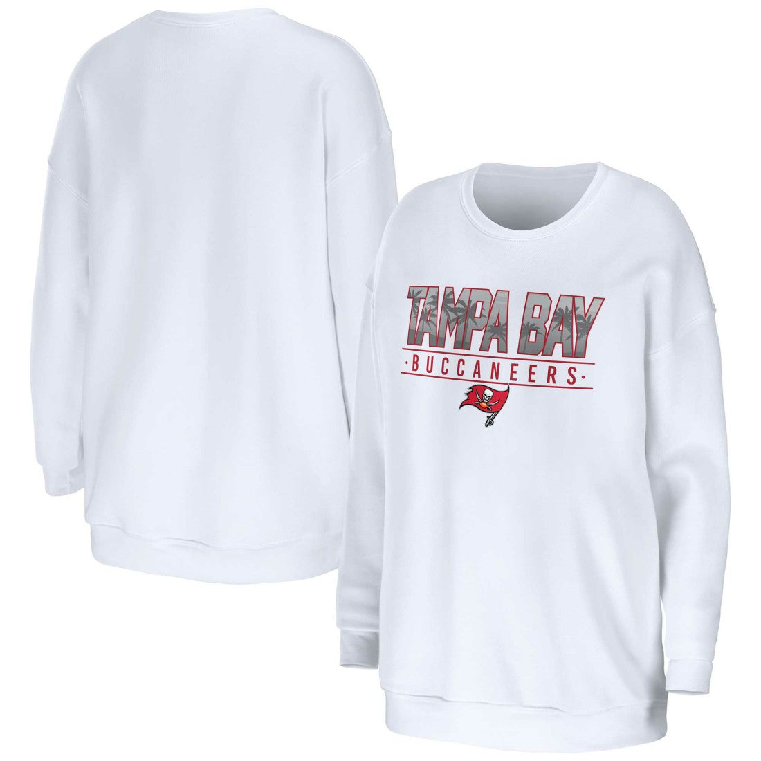 WEAR by Erin Andrews Women's Domestic Pullover Sweatshirt - Tampa Bay Buccaneers Pullover