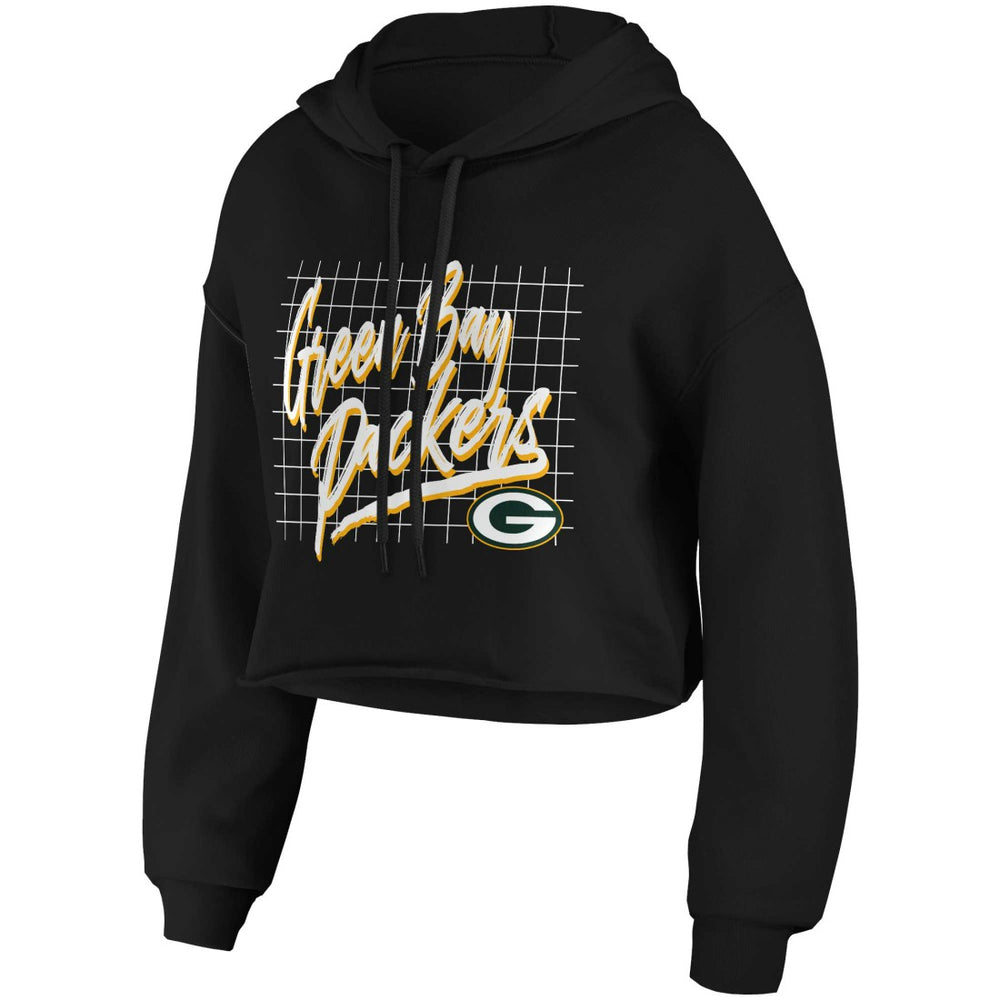 WEAR by Erin Andrews Women's Domestic Cropped Pullover Hoodie - Green Bay Packers Hoodies