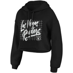 WEAR by Erin Andrews Women's Domestic Cropped Pullover Hoodie - Las Vegas Raiders Hoodies