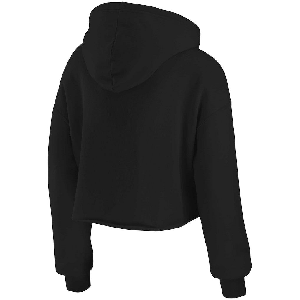 WEAR by Erin Andrews Women's Domestic Cropped Pullover Hoodie - Las Vegas Raiders Hoodies