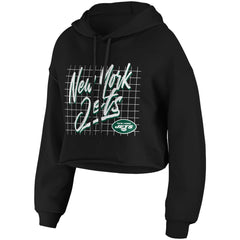 WEAR by Erin Andrews Women's Domestic Cropped Pullover Hoodie - New York Jets Hoodies