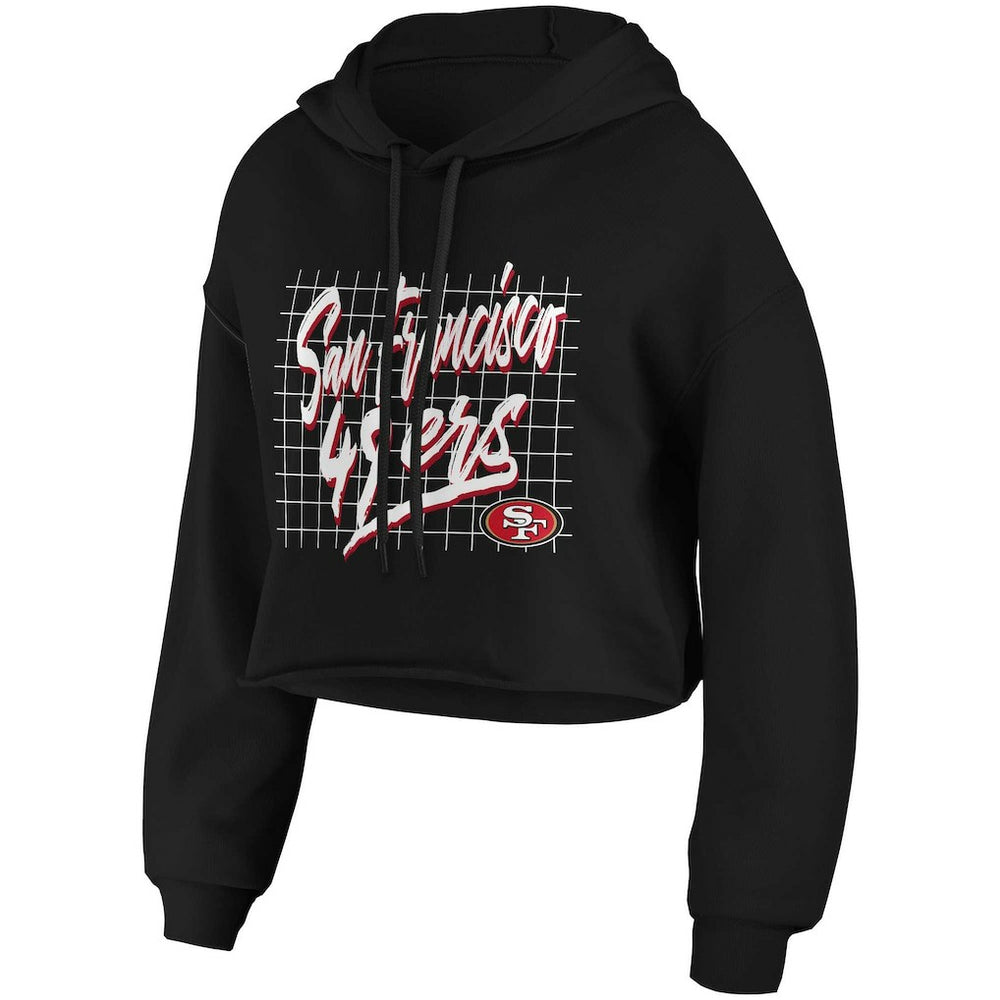 WEAR by Erin Andrews Women's Domestic Cropped Pullover Hoodie - San Francisco 49ers Hoodies