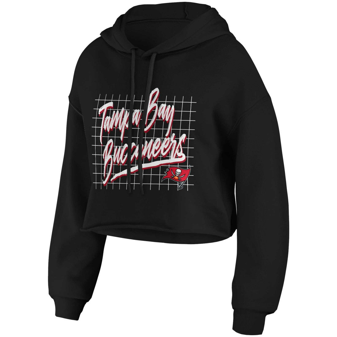 WEAR by Erin Andrews Women's Domestic Cropped Pullover Hoodie - Tampa Bay Buccaneers Hoodies