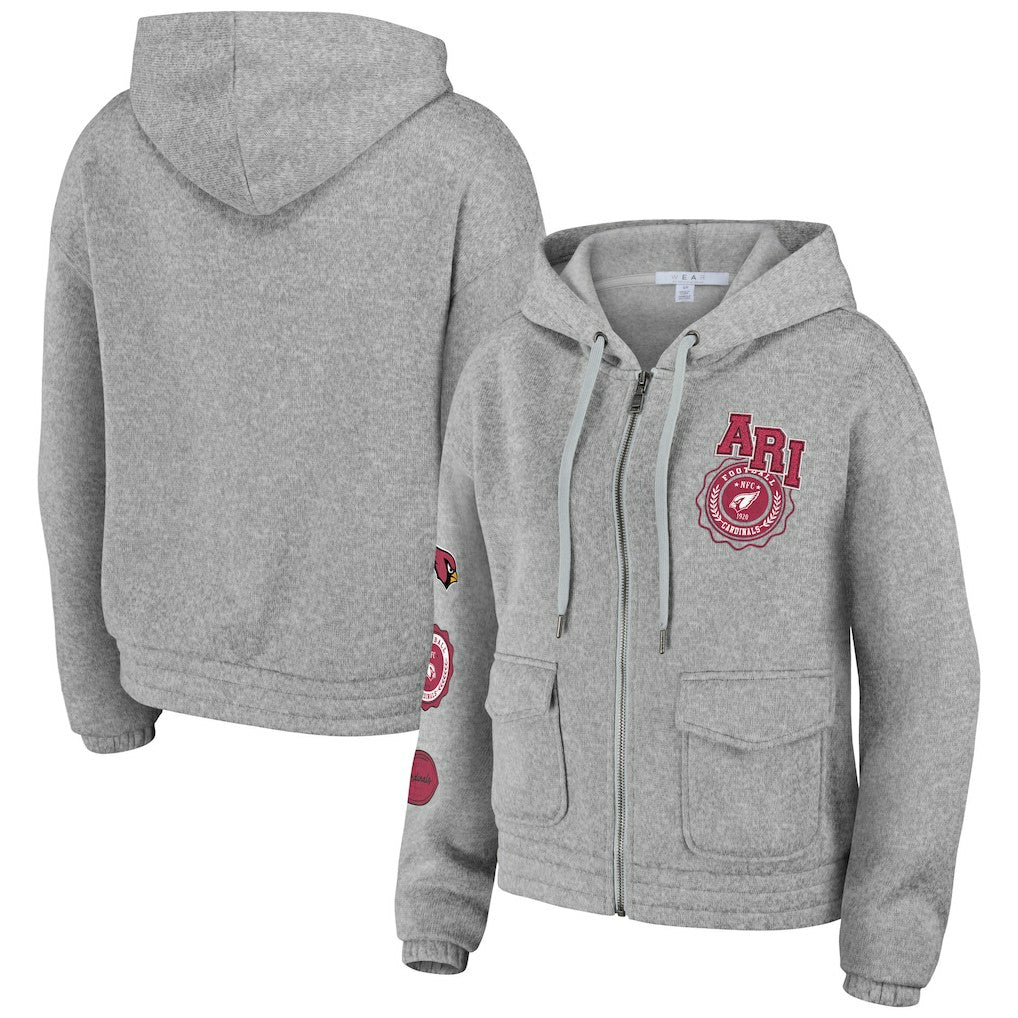 WEAR by Erin Andrews Women's Full-Zip Hoodie - Arizona Cardinals Hoodies