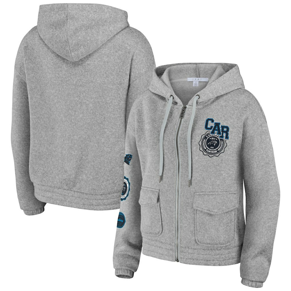 WEAR by Erin Andrews Women's Full-Zip Hoodie - Carolina Panthers Hoodies