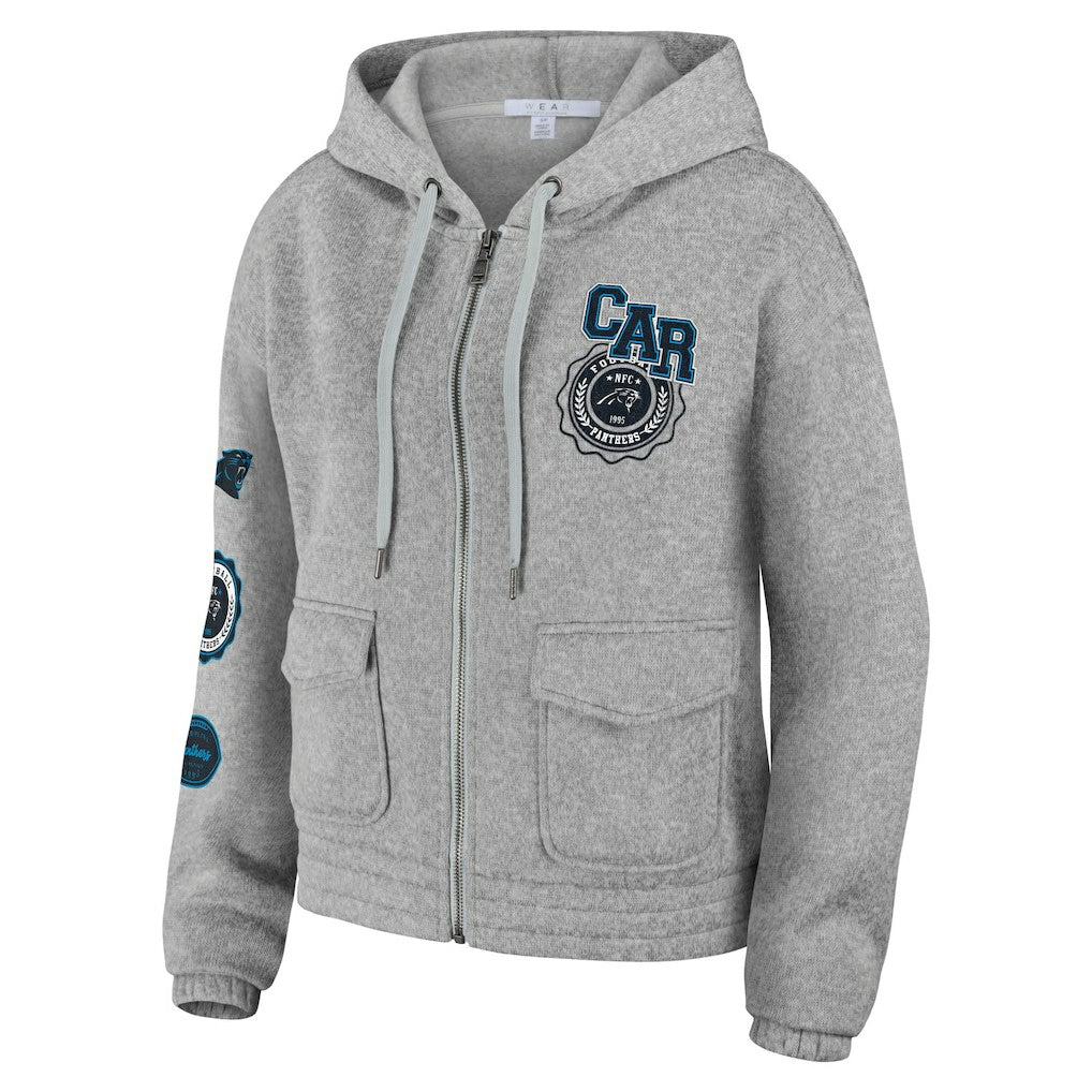 WEAR by Erin Andrews Women's Full-Zip Hoodie - Carolina Panthers Hoodies