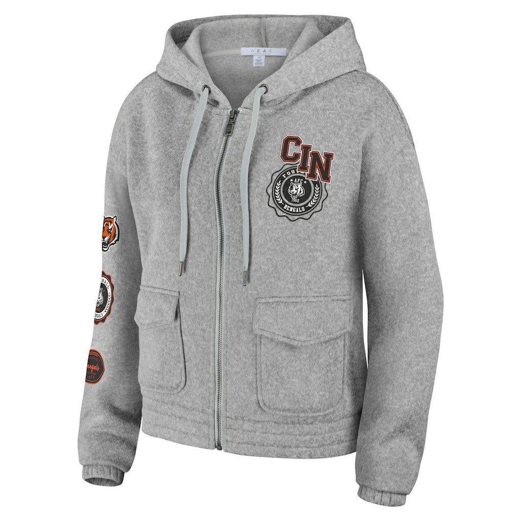 WEAR by Erin Andrews Women's Full-Zip Hoodie - Cincinnati Bengals Hoodies