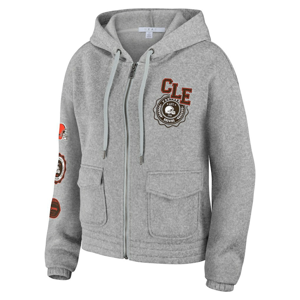 WEAR by Erin Andrews Women's Full-Zip Hoodie - Cleveland Browns Hoodies