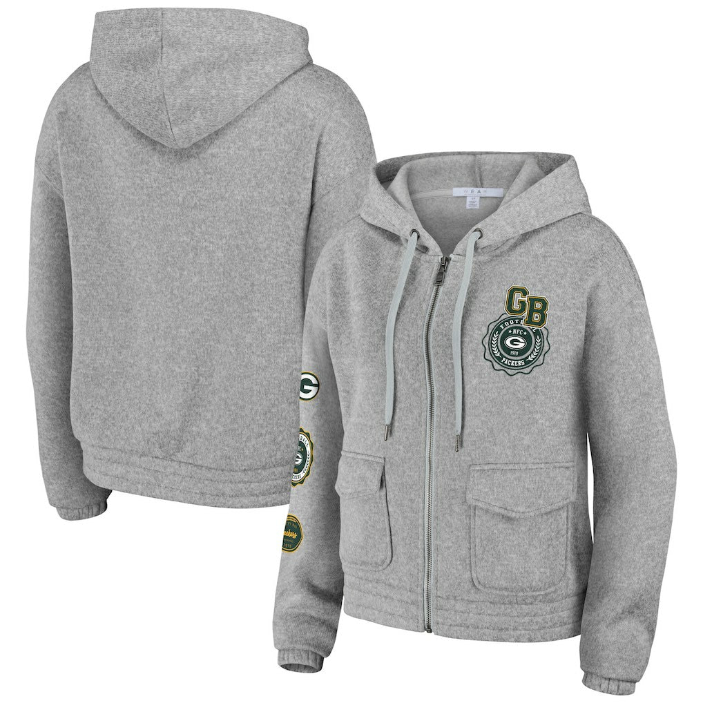 WEAR by Erin Andrews Women's Full-Zip Hoodie - Green Bay Packers Hoodies