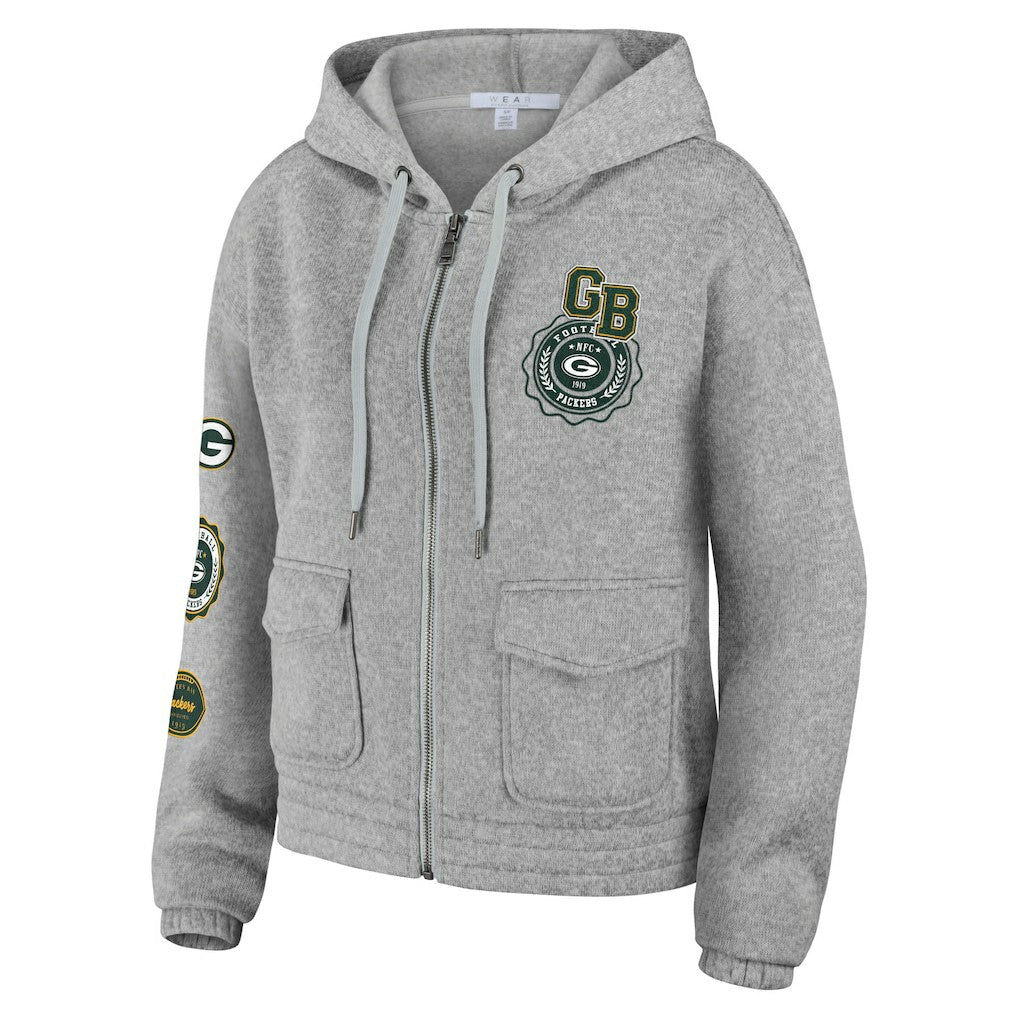 WEAR by Erin Andrews Women's Full-Zip Hoodie - Green Bay Packers Hoodies
