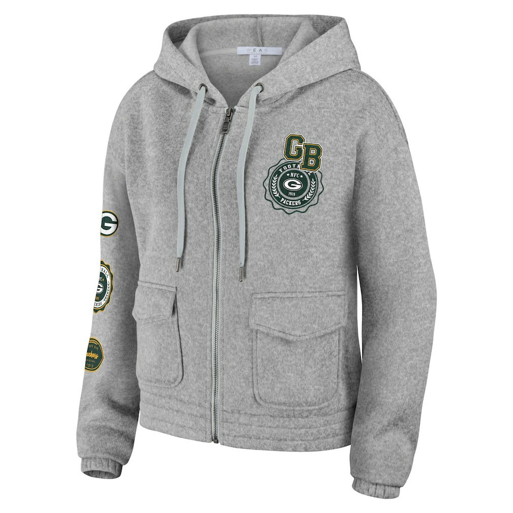 WEAR by Erin Andrews Women's Full-Zip Hoodie - Green Bay Packers Hoodies