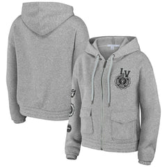 WEAR by Erin Andrews Women's Full-Zip Hoodie - Las Vegas Raiders Hoodies