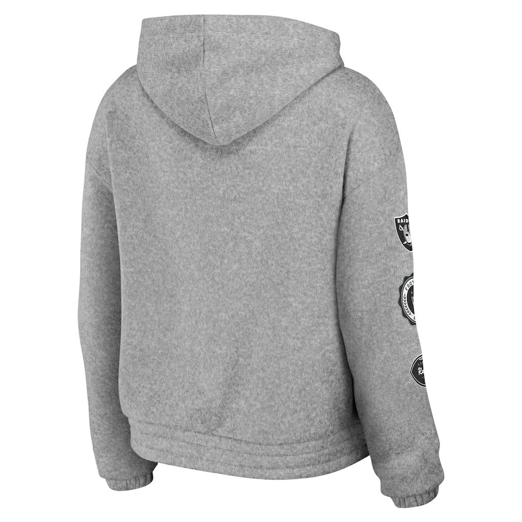 WEAR by Erin Andrews Women's Full-Zip Hoodie - Las Vegas Raiders Hoodies