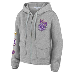 WEAR by Erin Andrews Women's Full-Zip Hoodie - Minnesota Vikings Hoodies