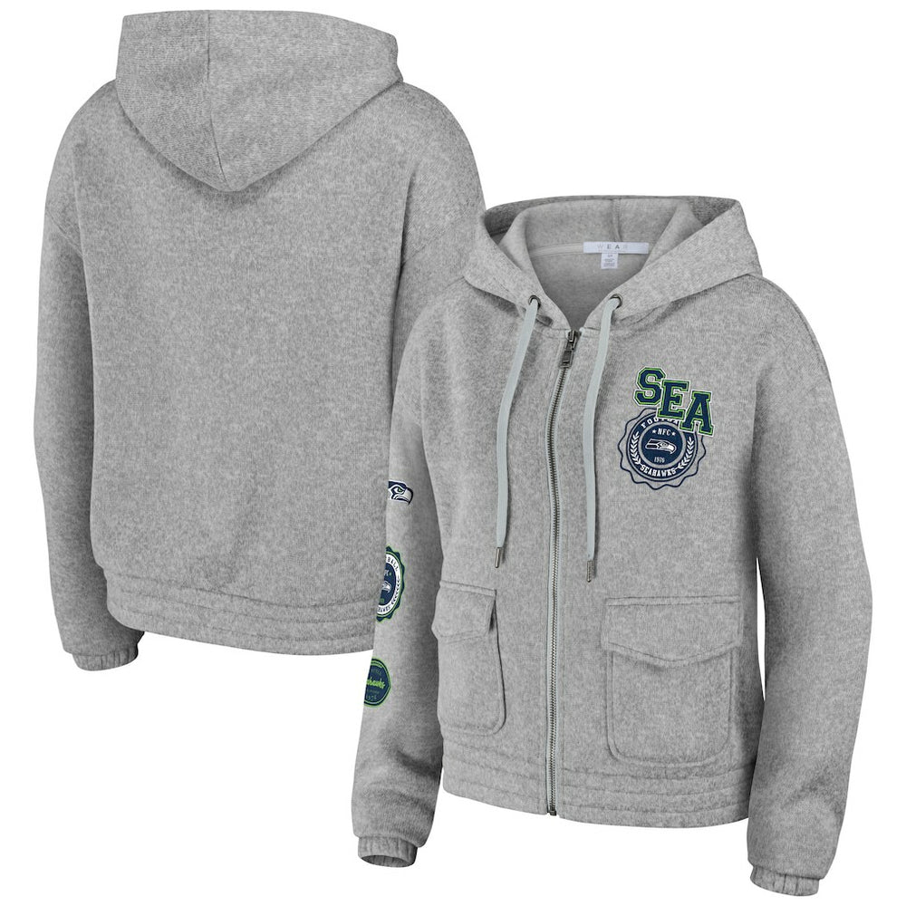 WEAR by Erin Andrews Women's Full-Zip Hoodie - Seattle Seahawks Hoodies